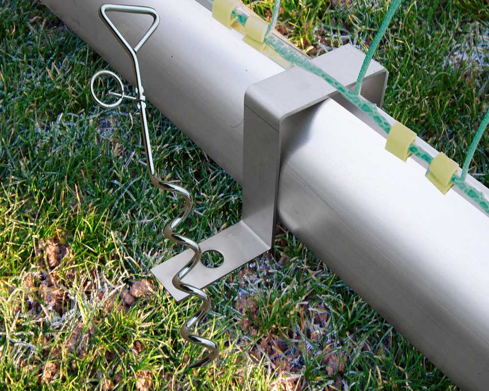 Safety accessoires for goal  with ground frame Ovalprofile