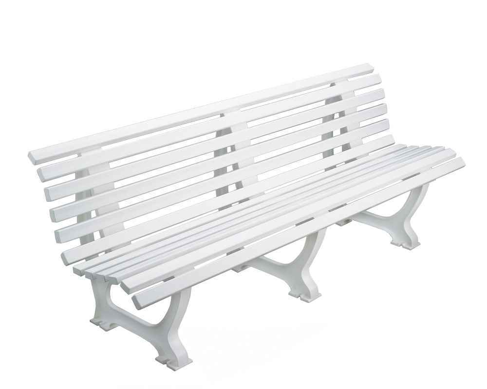 Sportplatz Sitzbank Athletico 200cm Farbe weiß oder grün