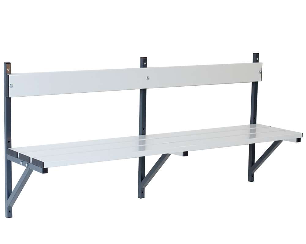 Changing bench for wall mounting Seat Aluminium