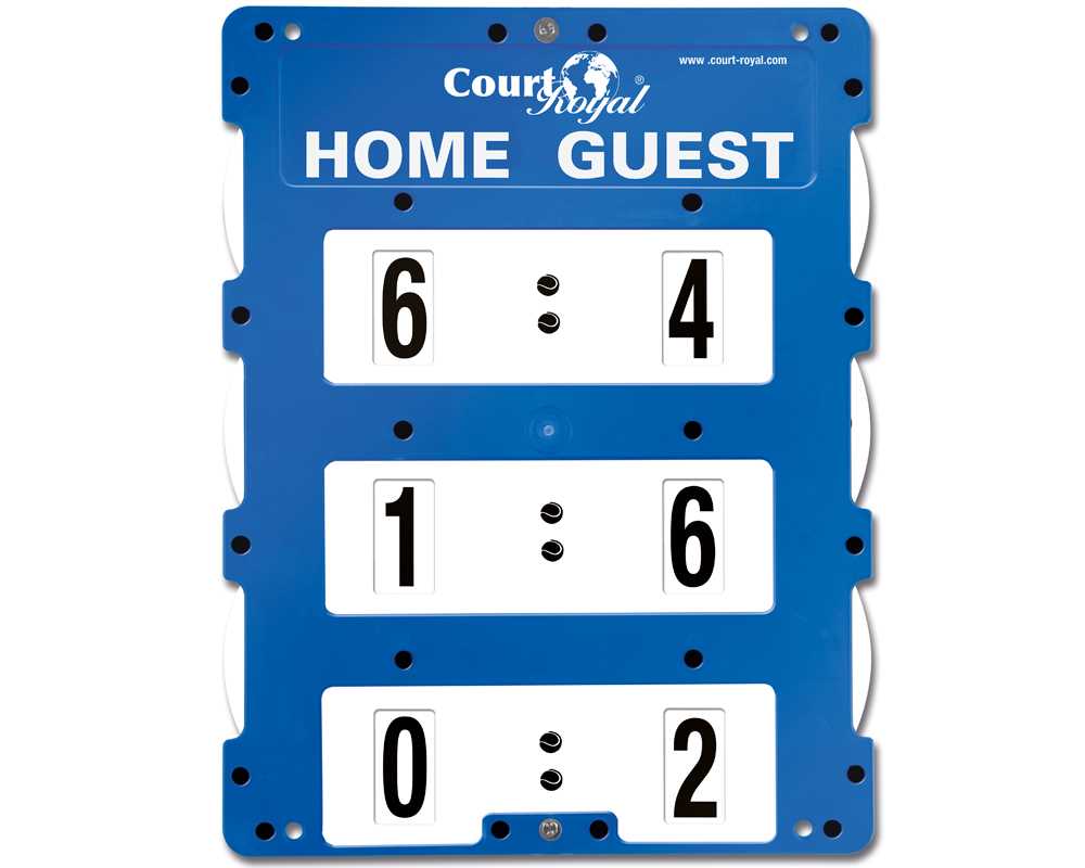 Tennis Scoreboard Court Royal Pointer blue