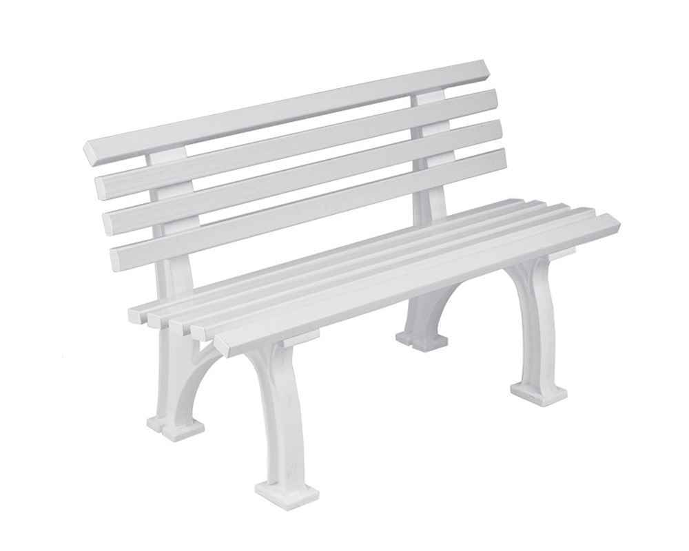 Sportplatz Sitzbank Inter 120cm Farbe weiß oder grün