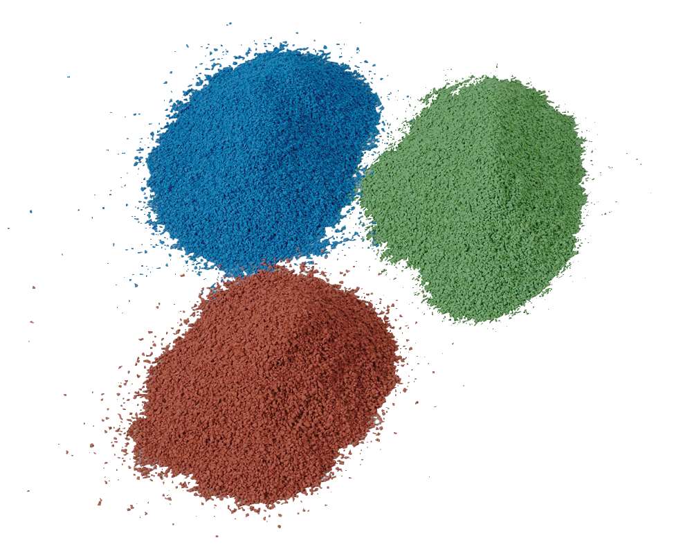 Rubber Granules green