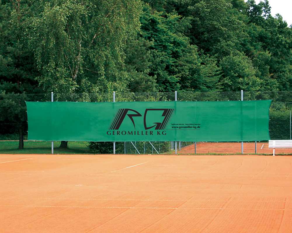 Tennis Court Wind Screens with Advertising Printing printing up to 40 %