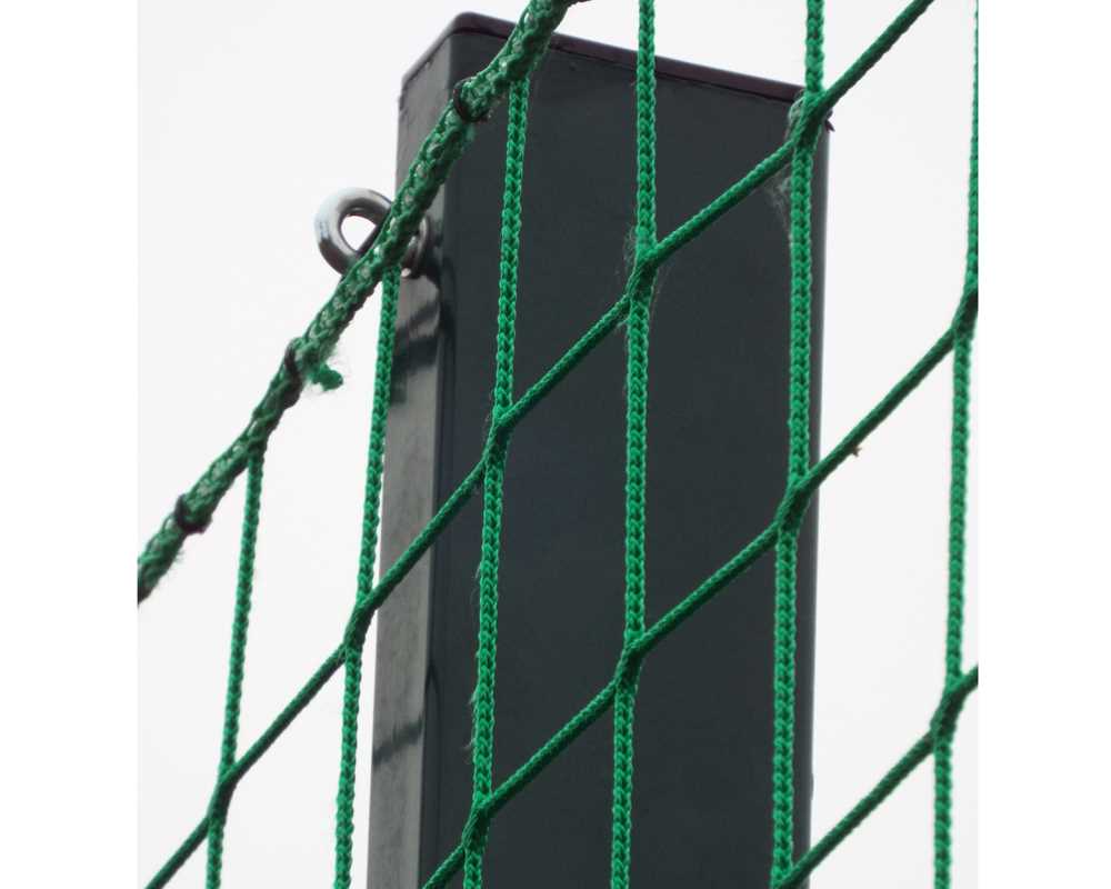 Ballfangnetz Anlage mit Doppelstabmatte RAL 6005