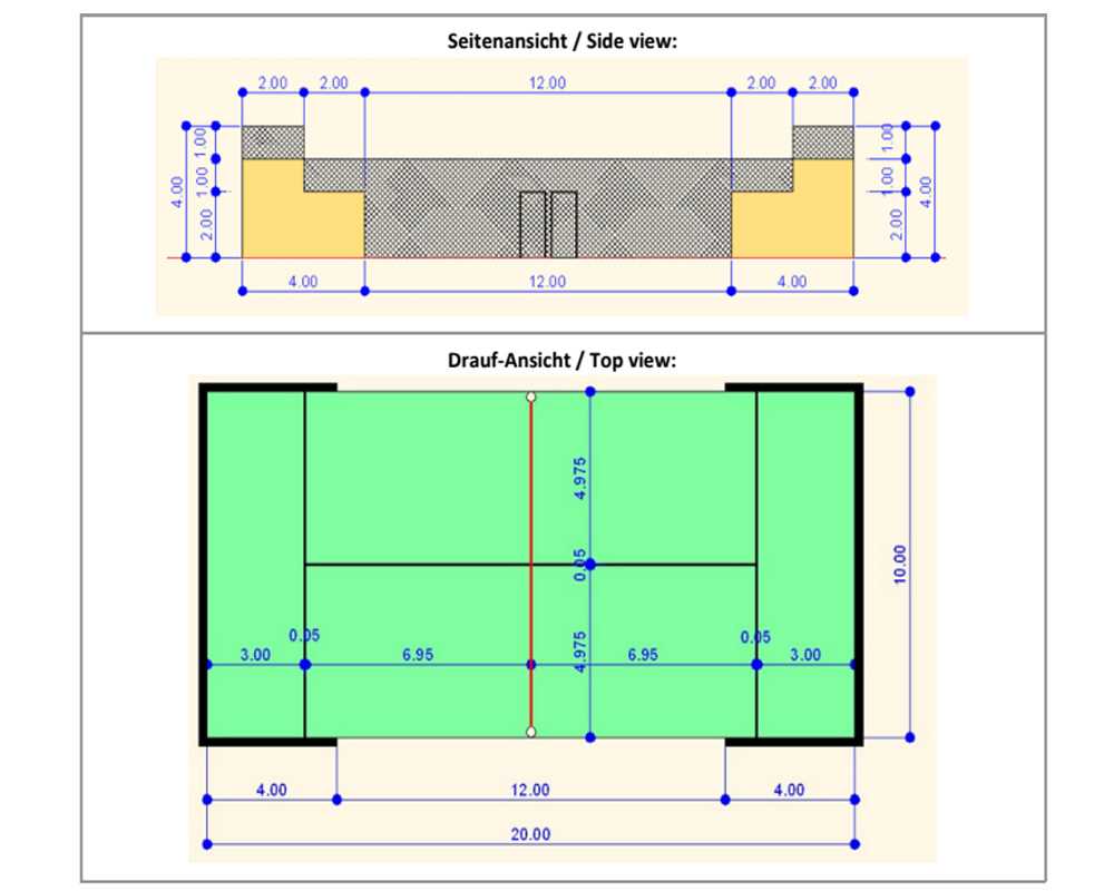 Padel Tennis Court Komplettanlage