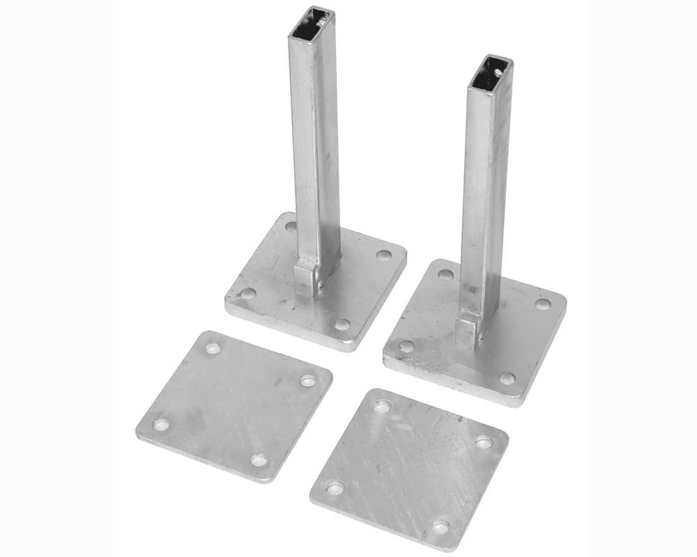 Padel Tennis Netzpfosten Court Royal 73 mm mit Platte