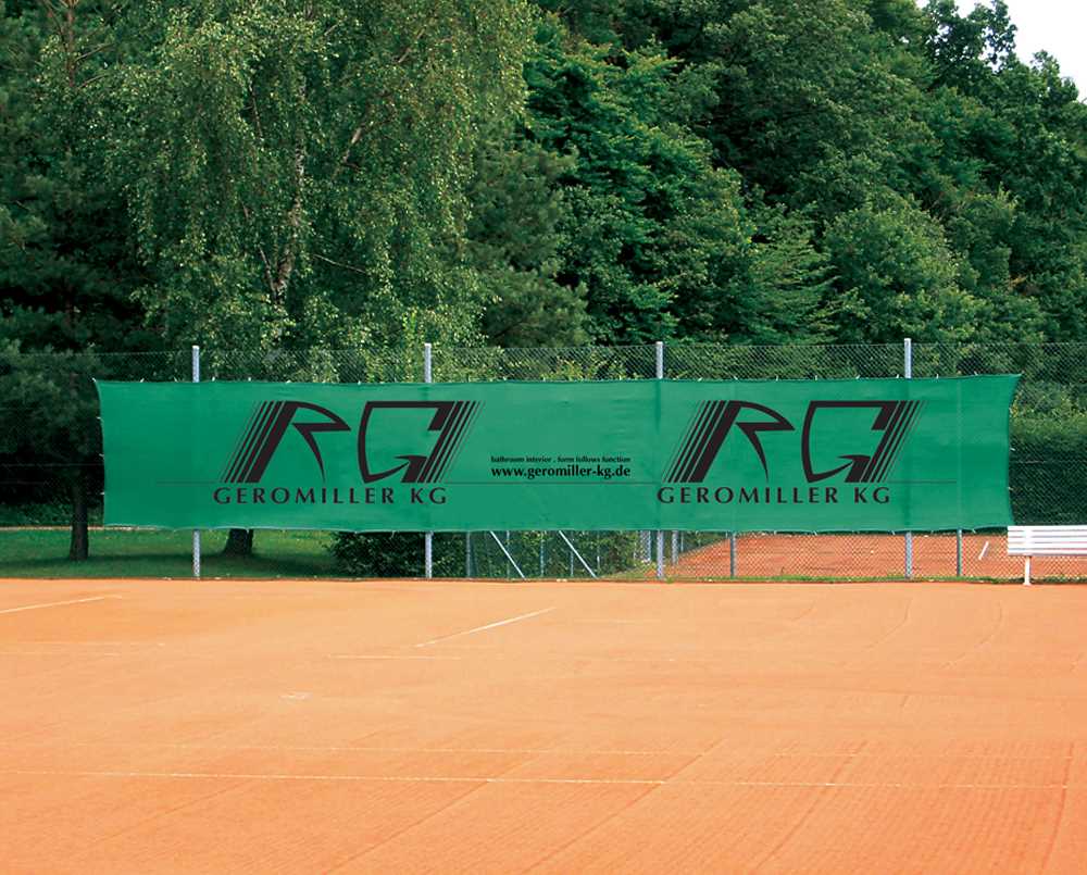 Tennis Court Wind Screens with Advertising Printing printing up to 80 %