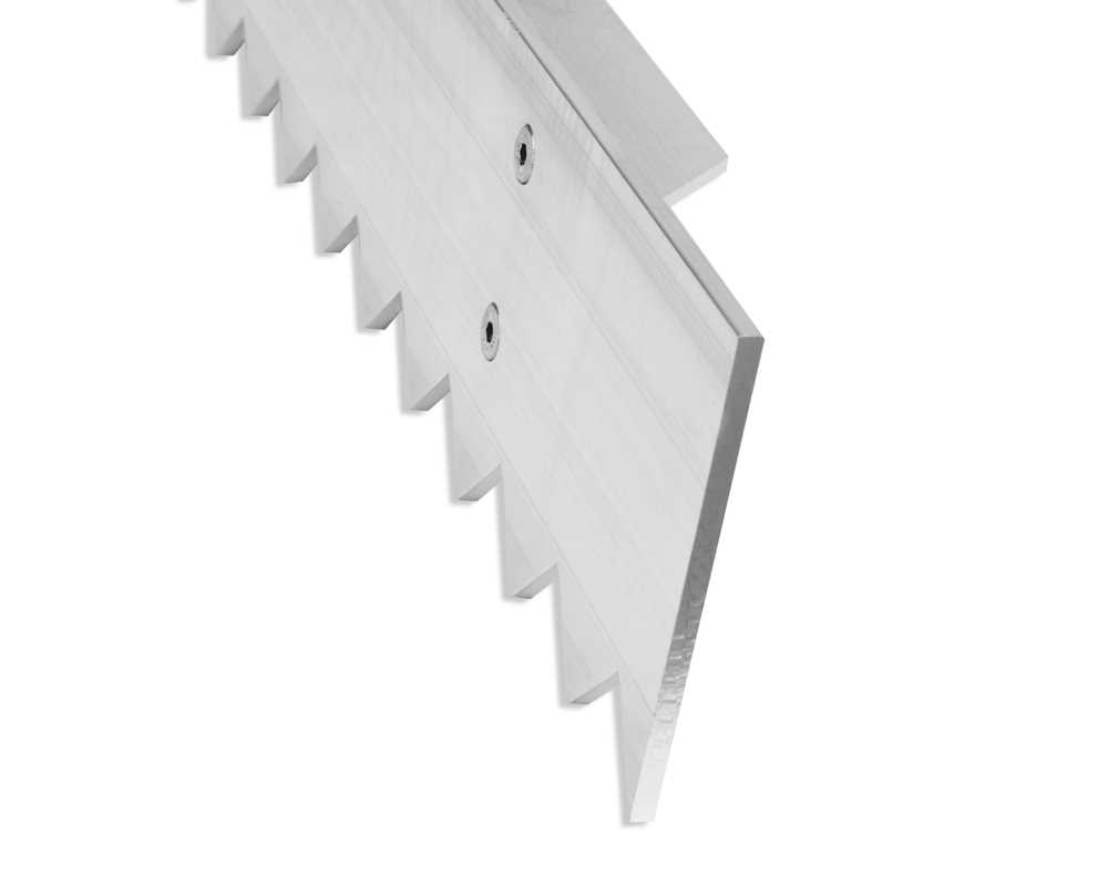 Aufrauh- und Ebnungszahnschiene