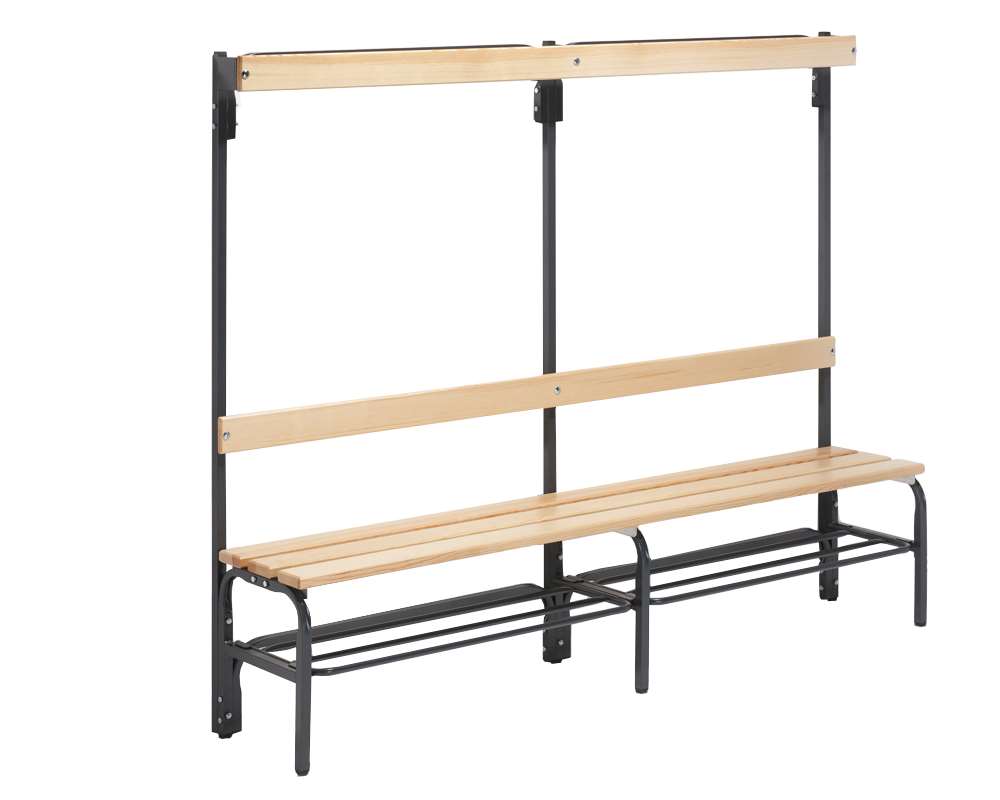 Changing bench one sided with Backrest Seat Wooden