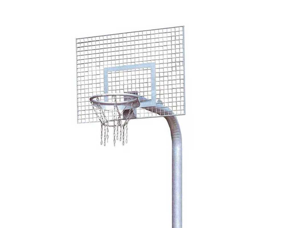 Basketballanlage Court Royal Heavy Duty mit Gitterrost-Zielbrett