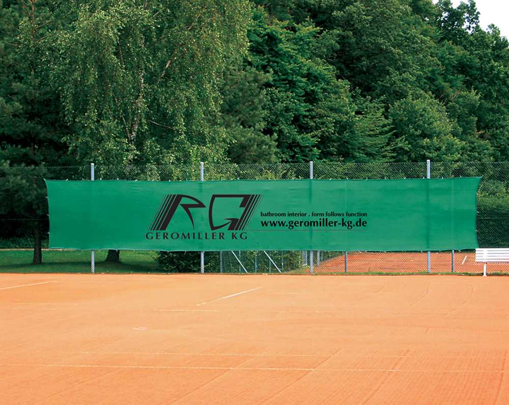 Tennis Court Wind Screens with Advertising Printing printing up to 60 %