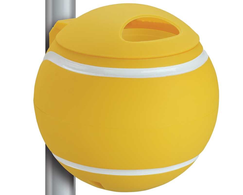 Designer Waste Bin - yellow