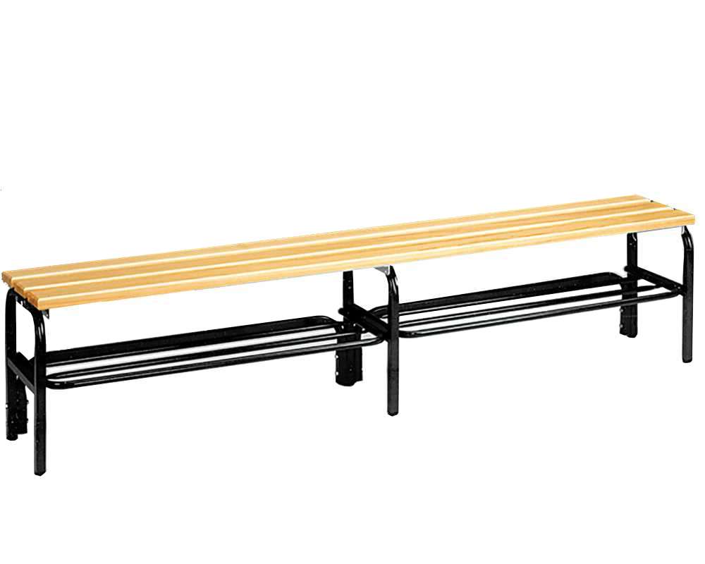 Umkleidebank ohne Lehne Sitzfläche Holz