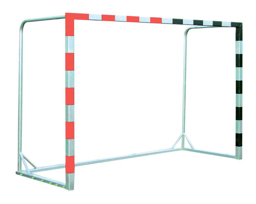 Handballtor Court Royal vollverschweißt rote KU-Felder