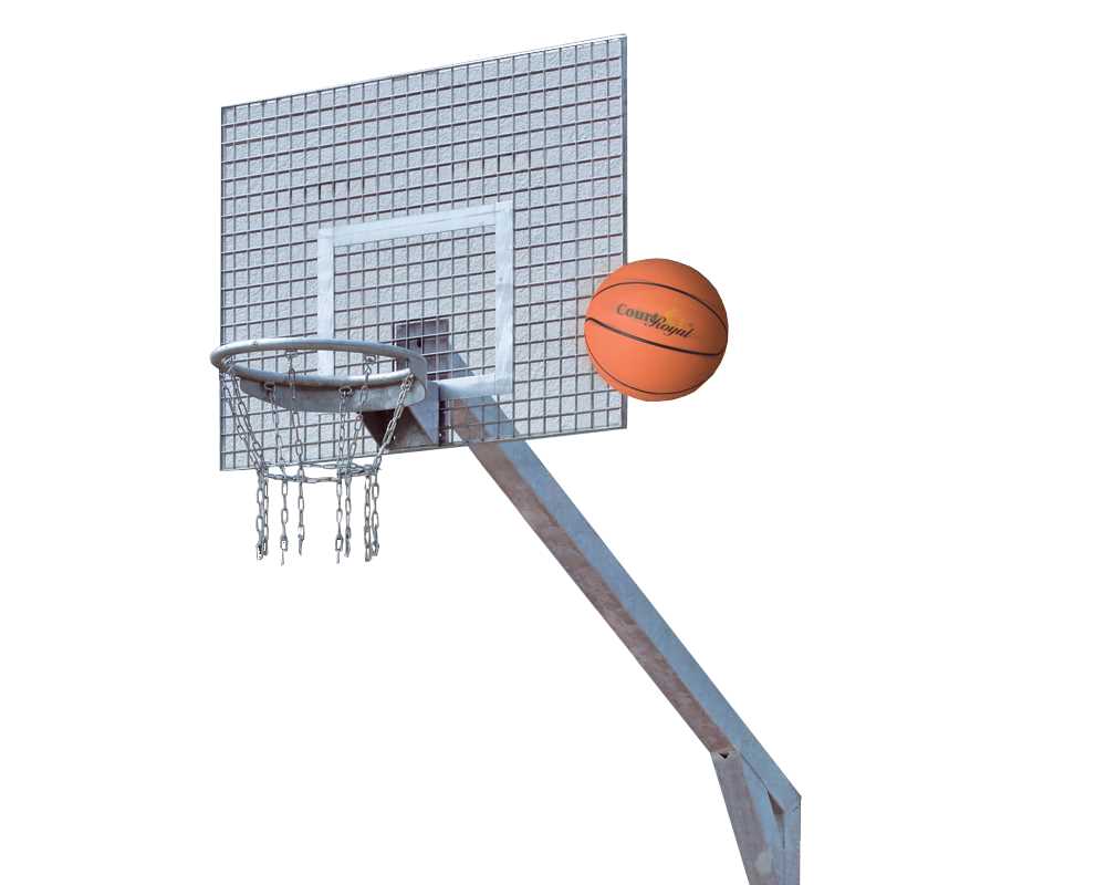 Basketballanlage Court Royal mit Gitterrost-Zielbrett